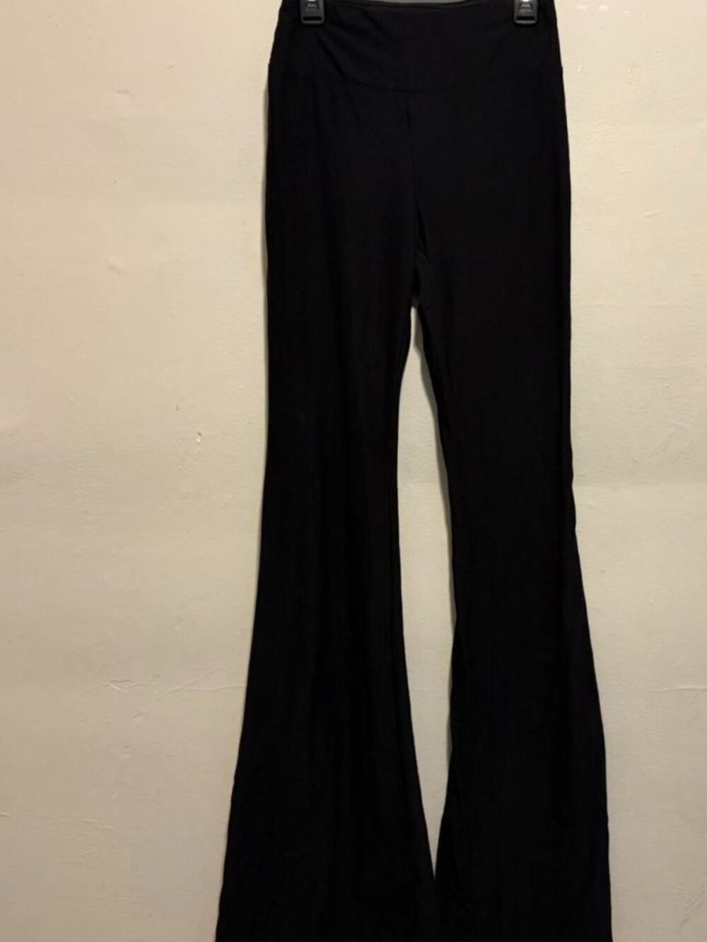 Black Wide Bottom Leggings